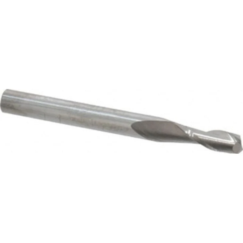 KYOCERA SGS 7/32, 5/8 LOC, 1/4 Shank Diam, 2-1/2 OAL, 2 Flute, Solid Carbide Square End Mill Single End, Uncoated, Sp...